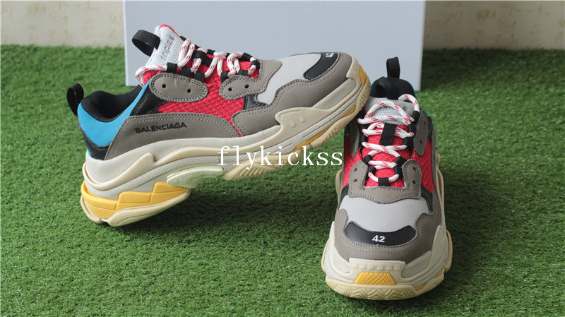 Balenciaga 2017 Fall Winter Triple-S Grey Red